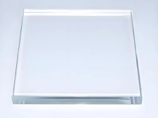 Vidro flutuante ultra transparente com baixa absorção de calor de ferro, plano 12 mm